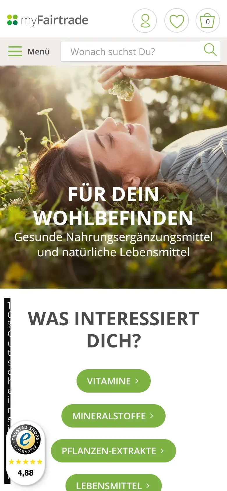 myFairtrade Partnerprogramm mobile