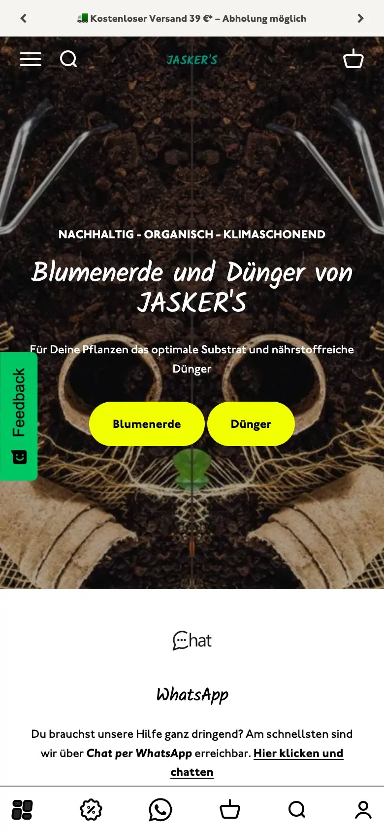 Jaskers Partnerprogramm mobile