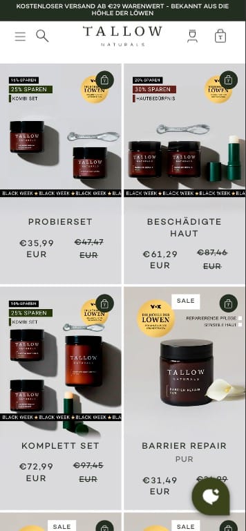 Tallow Partnerprogramm Mobile ne